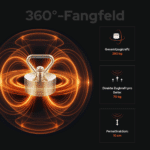 USP-Grafik Easy 360° Bergemagnet für Magnetfischen mit 280 kg Gesamtzugkraft, 70 kg Seitenzugkraft und 10 cm Fernattraktion